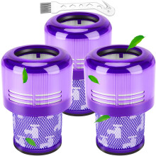 Suodatin yhteensopiva Dyson V11:n kanssa, 3-pakkaus pölynimurin suodattimia vaihtopakkauksessa yhteensopiva Dyson V11 V15 SV14 SV22 Absolute