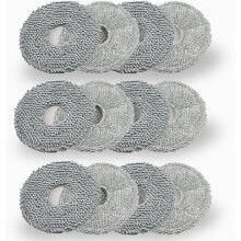 12-delige set dweilpads, compatibel met Dreame L40 Ultra/X40 Ultra/X50 Ultra/L50 Ultra/L10S Ultra/ L10s Pro Ultra Heat/L10S Ultra Gen2/L40S
