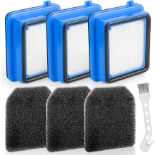 QX7-filter compatibel met AEG, 3-delige set vervangingsonderdelen voor QX6, QX7 en QX8-2 stofzuigers, compatibel met AEG en ASKW.