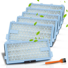 Pachet de 6 filtre Hepa SF-HA compatibile cu filtrul Miele Hepa Airclean 50, filtru de schimb Miele Hepa modele C3, S4, S5, S6, S8, S8000, S