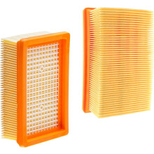 Paquete de 2 filtros compatibles con Kärcher WD4 WD5 WD6 MV4 MV5 MV6 WD5P WD6P Aspiradora Premium KFI 4410 Filtro plisado plano de repuesto