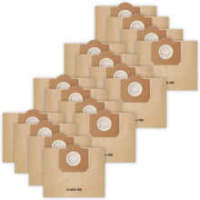 Packung mit 16 Ersatz-Staubsaugerbeuteln, kompatibel mit Kärcher 6.959-130.0, Papierfilterbeutel, kompatibel mit WD3 1629 MV3 Premium A2604