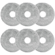 Paquete de 6 toallitas compatibles con Dreame L10s Ultra Gen 2/L10s Pro Ultra Heat/X40/X50 Ultra Complete, Mova E30 Ultra/Mova P50 Pro Ultra