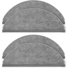 VIEWALL 4er-Pack Wischtücher, kompatibel mit Roborock Q10 X5/Q10 X5+ Saugrobotern, Mikrofaser, weich, waschbar und wiederverwendbar, Ersatzw
