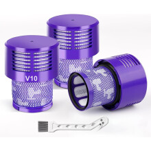 3er-Pack HEPA-Ersatzfilter, kompatibel mit Dyson V10 und SV12 – Waschbarer Filter, kompatibel mit Dyson V10 Cyclone/Absolute/Animal/Motorhe