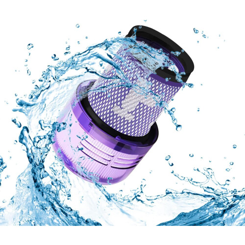 Filter kompatibel mit Dyson V12 Detect Slim Absolute Ersatzfilter, 3er-Pack, waschbar, R 2