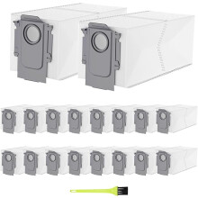 Paquete de 18 bolsas para polvo compatibles con Roborock QRevo/Saros 10R/ S8 MaxV Ultra/Qrevo Pro/Qrevo S/Qrevo Master/QV 35A/Qrevo Curv/Qre