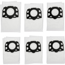 6-pack Karcher WD4 stofzakken, compatibel met Karcher WD4, WD5, WD5/P, MV4, MV5 en MV6 nat- en droogstofzuigers, vervangende stofzakken comp