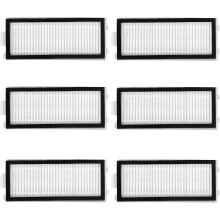 Heykewi Pakke med 6 HEPA-filtre Kompatibel med Roborock Qrevo Master/Qrevo Slim/Saros Z70 Robotstøvsuger Filter Reservedele