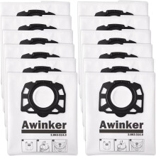 KFI 357 stofzuigerzakken compatibel met Kärcher WD2 WD3 KWD1 KWD2 KWD3 WD3 WD3.200 - WD3.800 M/SE4001/SE4002 2.863-314.0 Fleece filterzakken