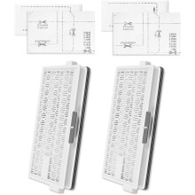 KEEPOW 2 filtre Hepa SF-HA 50 + 2 filtre de protecție a motorului + 2 filtre de evacuare compatibile cu aspiratoarele Miele, Ideal Hepa Airc