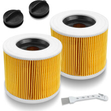 WD3-filter kompatibelt med Kärcher støvsuger WD3, WD2, WD1, MV3, MV2, A, K, KNT, NT, SE, VC. Udskiftningsfilter til patronfilter. Kompatibel