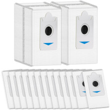 Verpakking van 15 vervangende stofzakken voor de T30S PRO, compatibel met Ecovacs Deebot T30S Pro/T30S/ X5 Omni/X5 Pro Omni/X2/X2 Omni, met