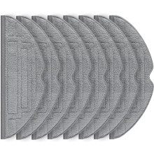 Paquete de 8 toallitas compatibles con el robot aspirador Roborock S8 Pro Ultra, paño de limpieza de microfibra de iones de plata VibraRise