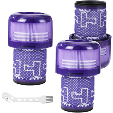 Filter kompatibel mit Dyson V12 Detect Slim Absolute Ersatzfilter, 3er-Pack, waschbar, R