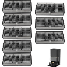 Set van 8 filteraccessoires, compatibel met Dreame L40s Ultra CE, L40 Ultra AE4, X40 Ultra Complete, X40 Master, L10s Pro Ultra Heat en L10s