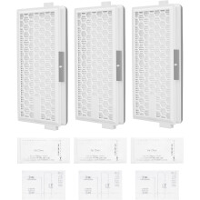 3 HEPA Airclean Plus 50 filters + 3 motorbeschermingsfilters + 3 uitlaatfilters, compatibel met Miele stofzuigers, wasbaar, herbruikbaar, al