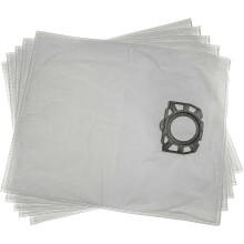 vhbw 5 x Staubsaugerbeutel, kompatibel mit Kärcher WD 3 V-17/4/20, WD 3 Premium, WD3P Erweiterungsset Staubsauger - Mikrofleece, 53 cm x 44