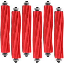 MIXEAL 6er-Pack Ersatz-Gummibürsten, kompatibel mit Roborock S7 Serie, QV 35A/35S, Q7 Serie, Q Revo Serie, Qrevo S/MaxV/Pro/Plus Staubsauger