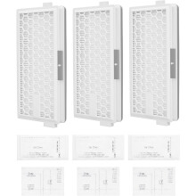 sæt grå reservefiltre kompatible med Miele HEPA AirClean filter SF-HA 50, kompatibel med S8340 S8360 S8380, Guard S1 L1 M1 støvsuger