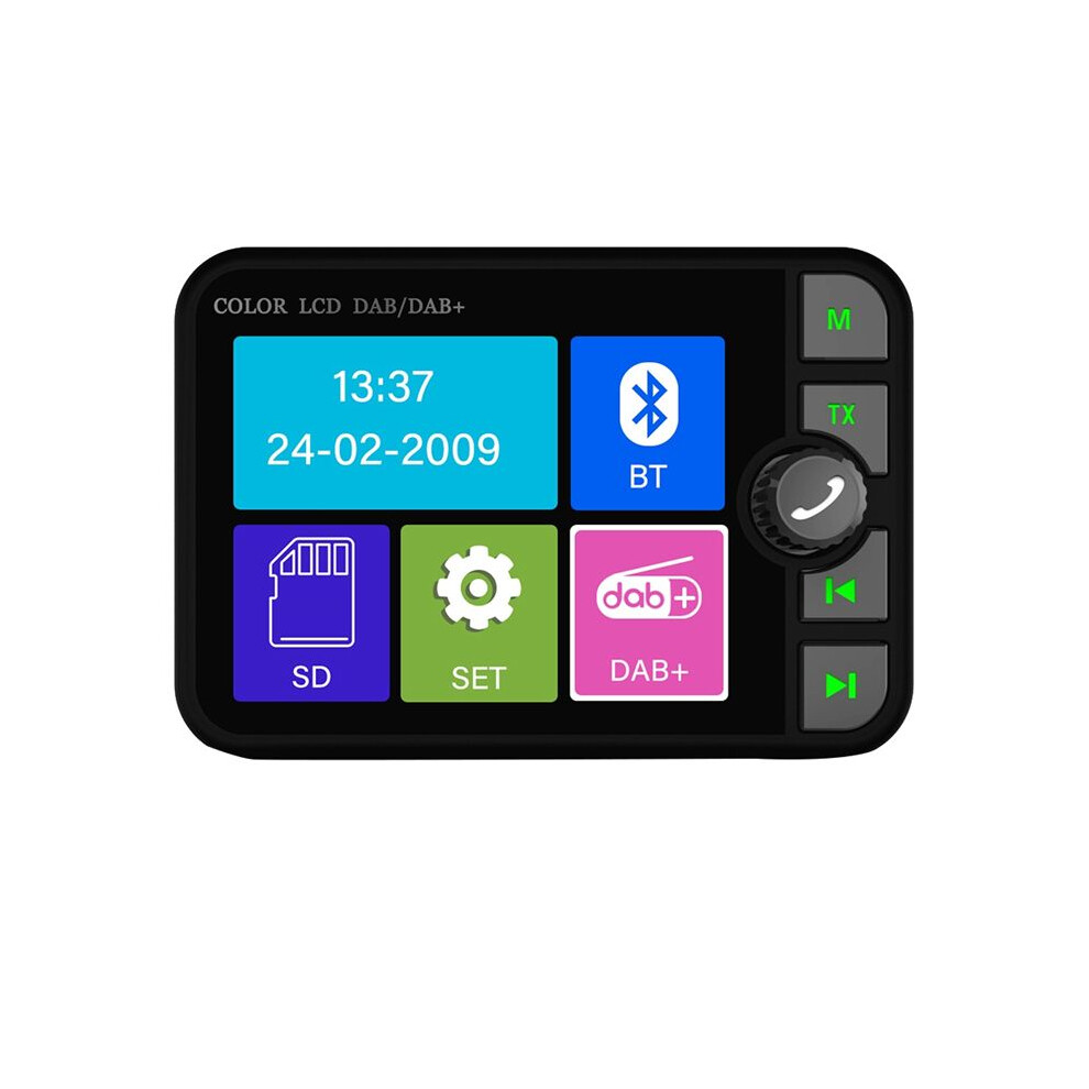 2.4 Inch Lcd Dab/Dab+ Radio Receiver Mp3 Player Fm Car Digital Signal Broadcasting For European Cars 4713097559349