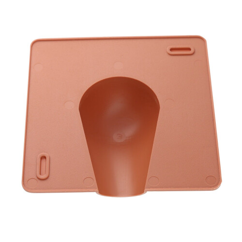 kenable Cable Hole Entry or Exit Brick Blast Exterior Wall Cover Plate Brown 2