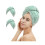 2 Pack Microfiber Hair Towel Wrap with Button 1