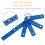 Portable 0.5M Plastic Folding Ruler ABS Construction Double Side Scale for Precise Measurement in Crafts Design 7