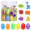 6-Pack Openable Plastic Easter Eggs with Insect Decor 1