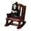 Grim Reaper Resin Statue 2.2 in, Gothic Bookshelf Decor 1