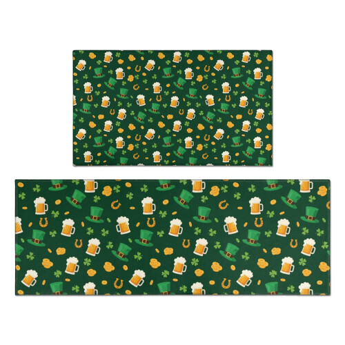L-Shape Kitchen Rug Set 17" x 30" + 17" x 47"