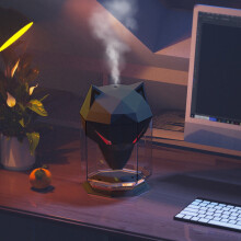 Taiseoir Ultrafhuaime 650ml le Solas LED & Aramatheiripe