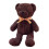 Ours en peluche marron avec nœud papillon, 30 cm 1