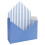 Caixa de presente dobrável em formato de envelope azul, 23,4 x 7,4 x 34,3 cm (9,2 x 2,9 x 13,5 polegadas). 1