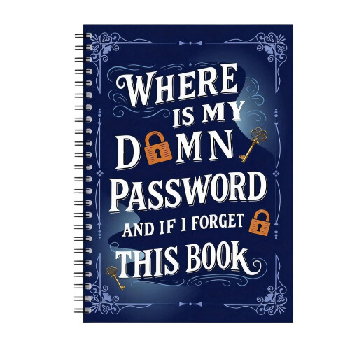 Spiral Notebook with Password Lock and Lined Pages 1