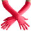 Dam Rosa Partyhandskar Stretchig Passform Pack 2