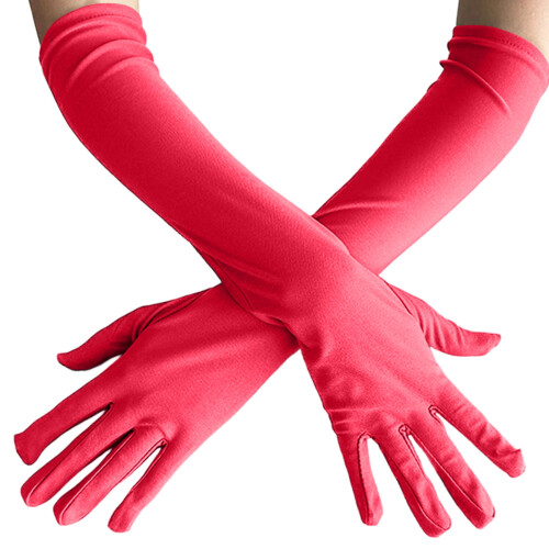 Dam Rosa Partyhandskar Stretchig Passform Pack 1