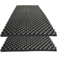 2 PCS 48"x24"x2" Egg Crate Acoustic Panels, High-Density Fireproof Studio Foam, Noise Cancelling, Compatible with Soundproofing