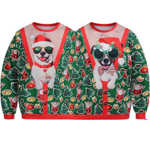 Pull de couple pour Halloween et Noël, imprimé numérique, 2 pièces