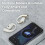 Auriculares Bluetooth abiertos plegables IPX5 blancos 3