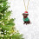 Wooden Chocolate Lab Christmas Ornament 1 piece 2