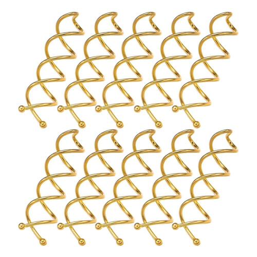 Spiralhårnålar med repfria knutar, 10 st