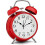Retro Twin Bell Analog Alarm Clock – White, Silent 1