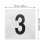 Black Plastic Table Number Cards for Weddings, 150 pcs 2