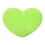 Peluche con forma de corazón, verde, 20 cm (8 pulgadas) 1