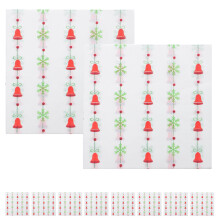 Papieren servetten met kerstbelletjesmotief, 120 stuks