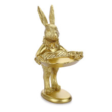 Golden Bunny Ring Tray – Poly Resin Jewelry Holder