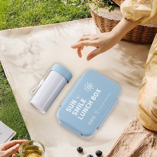 Food-Grade Bento Box with Mug Set – Leakproof,