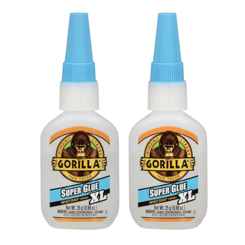 Cola transparente XL 25g, pacote com 2 unidades, multiuso, secagem rápida.