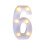 Letras iluminadas para decoração de formatura (6 peças) 1